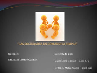 Sustentado por:
Jajaira Serra Johnson - 2009-6151
Jordan A. Mateo Valdez - 2008-6150
Docente:
Dra. Idaliz Lizardo Guzmán
 