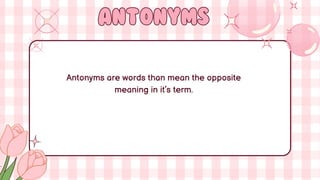 SYNONYMS AND ANTONYMS 5E'S LESSON PLAN GRADE 3 | PDF