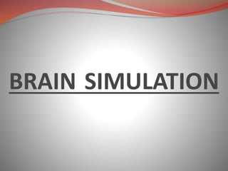 BRAIN SIMULATION
 