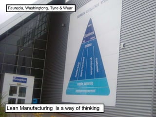 CH/15
© Dr. Christian Hicks
Lean Manufacturing is a way of thinking
Faurecia, Washingtong, Tyne & Wear
 