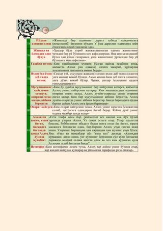Охирги ўн пора тафсири ва баъзи муҳим масалалар