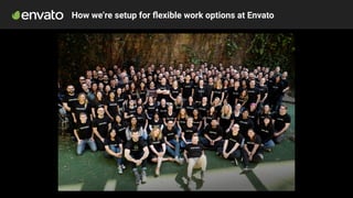 How we’re setup for ﬂexible work options at Envato
 