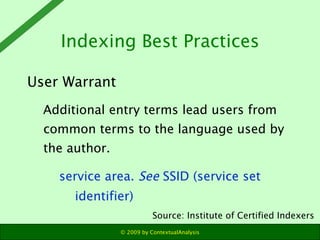Last But Not Least  - Managing The Indexing Process
