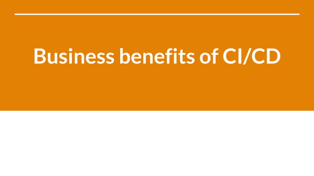 Introduction to CI/CD | PPTX | Cloud Computing | Internet