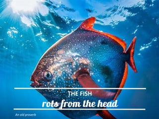 THE FISH
An old proverb
 