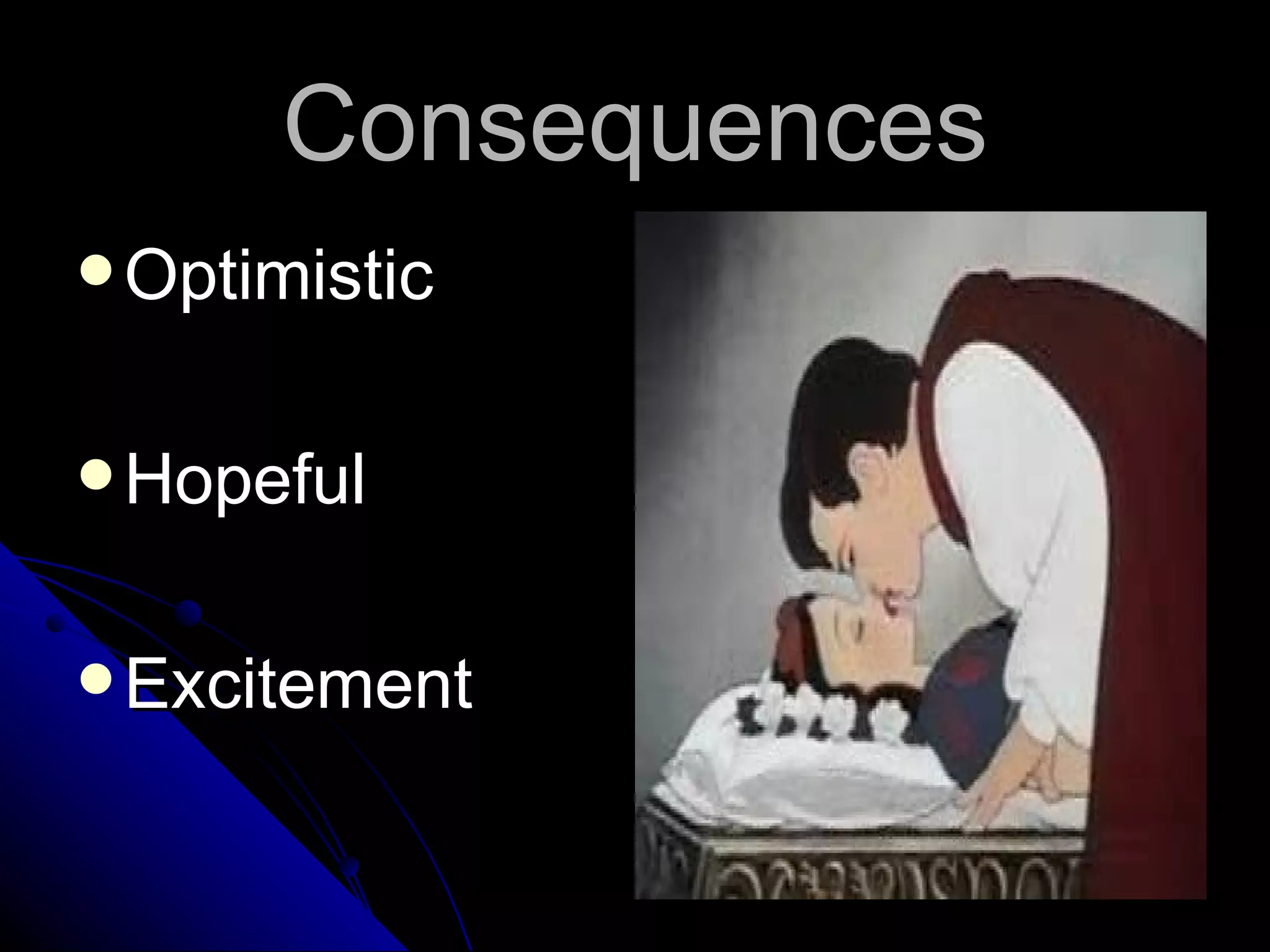 Consequences
 Optimistic


 Hopeful


 Excitement
 