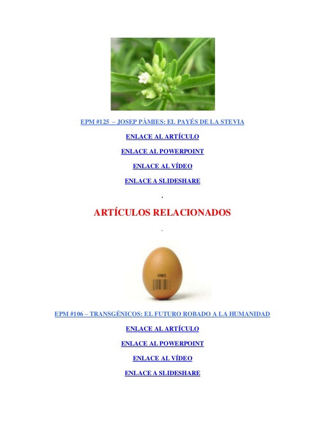La Stevia, planta prohibida La Stevia, planta prohibida