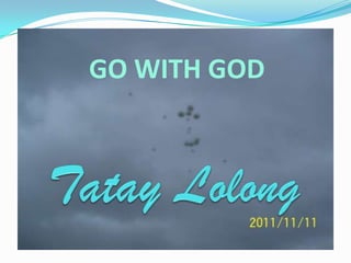 GO WITH GOD
 