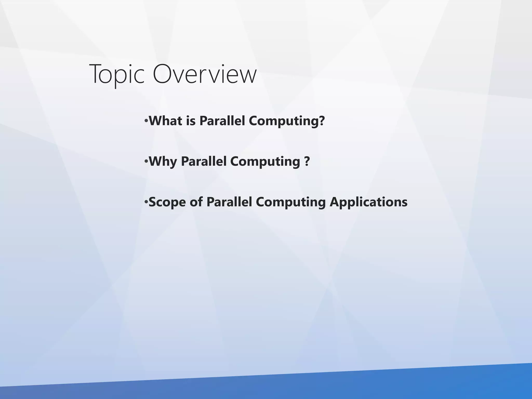 Introduction to Parallel Computing | PPTX