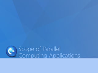 Scope of Parallel 
Computing Applications 
 