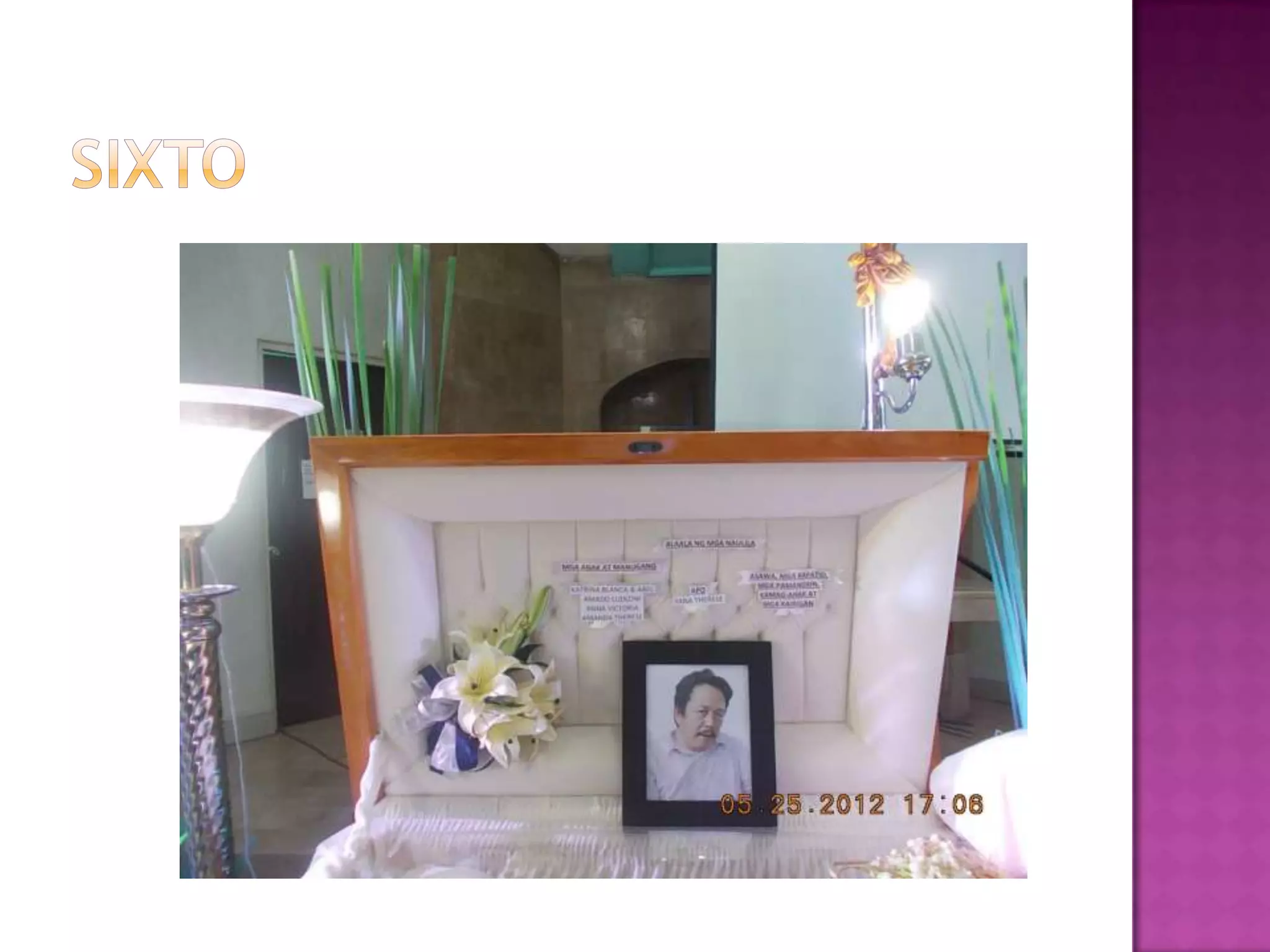 Last goodbye for sixto u