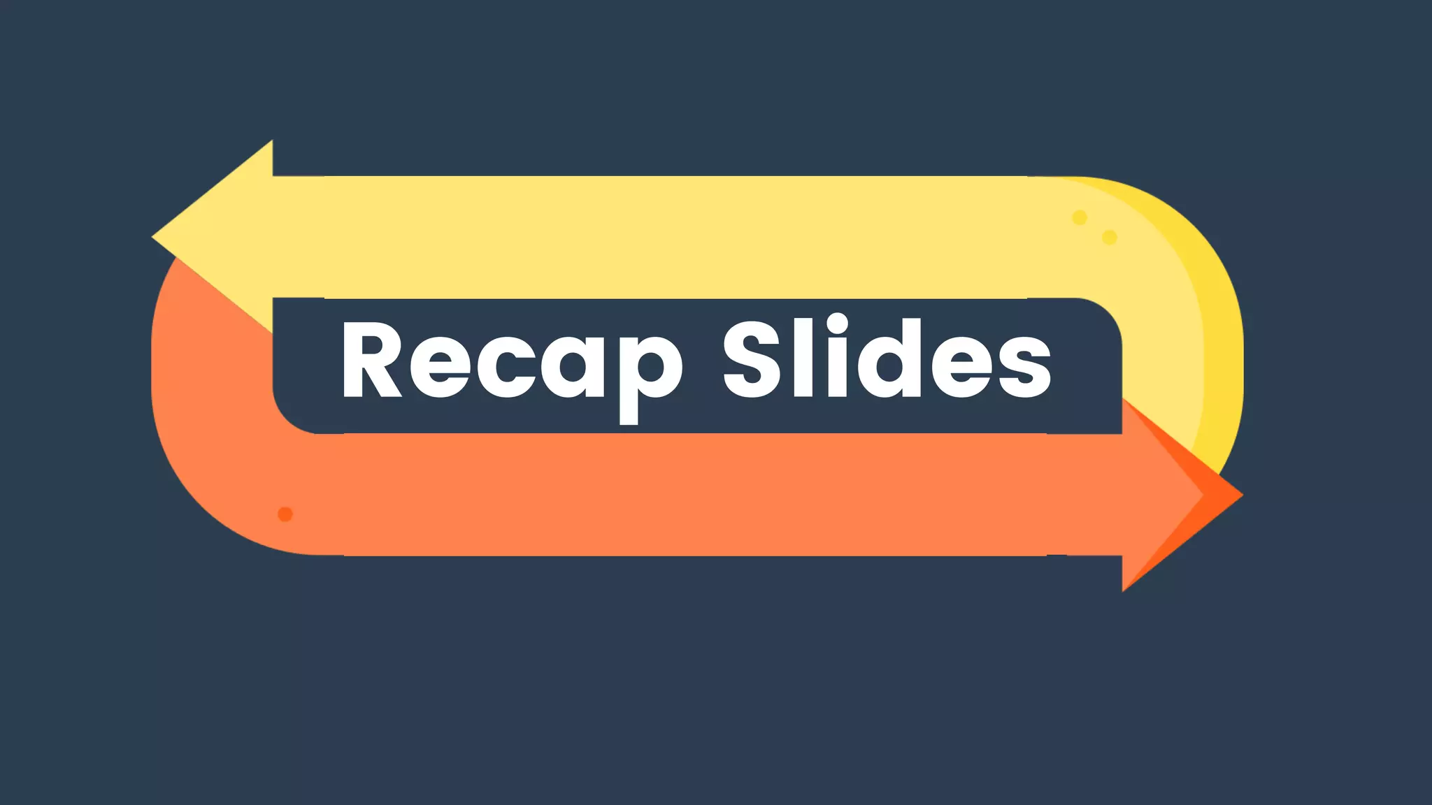 Recap Slides
 