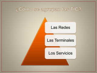 Las Redes
Las Terminales
Los Servicios
 