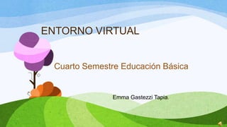 ENTORNO VIRTUAL
Cuarto Semestre Educación Básica
Emma Gastezzi Tapia.
 
