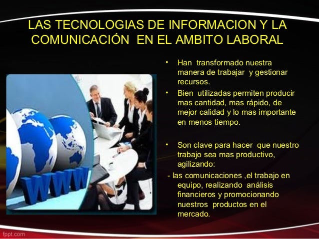 Las tic en el ambito laboral