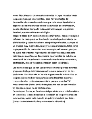 Las tic en la educacion