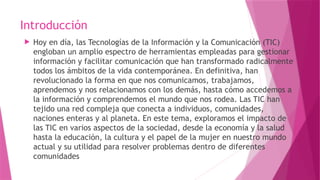 El Impacto de las TIC en la Sociedad: Comunicación, Educación y ...