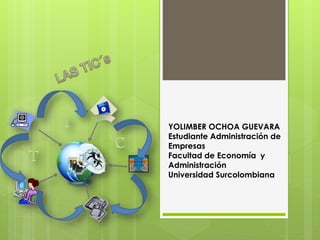 YOLIMBER OCHOA GUEVARA
Estudiante Administración de
Empresas
Facultad de Economía y
Administración
Universidad Surcolombiana
 