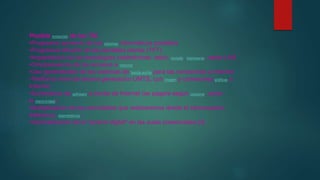 Posible evolución de las TIC
•Progresivo aumento de los sistemas informáticos portátiles
•Progresiva difusión de las pantallas planas (TFT)
•Implantación de las tecnologías inalámbricas: ratón, teclado, impresoras, redes LAN
•Omnipresencia de los accesos a Internet.
•Uso generalizado de los sistemas de banda ancha para las conexiones a Internet.
•Telefonía móvil de tercera generación UMTS, con imagen y conexiones gráficas a
Internet.
•Suministros de software a través de Internet (se pagará según consumo, como
la electricidad)
•Multiplicación de las actividades que realizaremos desde el ciberespacio:
telebanco, telemedicina.
•Generalización de la "pizarra digital" en las aulas presenciales.[3]
 