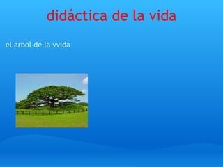 didáctica de la vida el ärbol de la vvida   