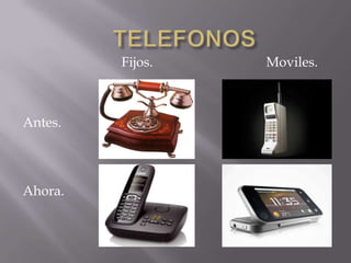 TELEFONOSFijos.Moviles.Antes.Ahora.