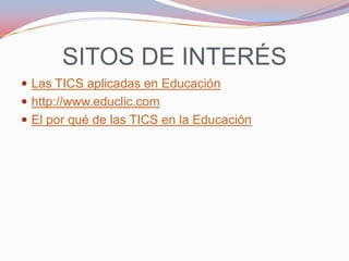 Las Tics en la Educación