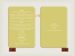  
Ventajas: 
*Brindar grandes beneficios y adelantos 
en salud y educación. 
*Desarrollar a las personas y actores sociales a través 
de redes de apoyo e intercambio y lista de discusión. 
*Apoyar a las personas empresarias, locales para 
presentar y vender sus productos a través de la 
Internet. 
*Permitir el aprendizaje interactivo y la educación a 
distancia. 
*Repartir nuevos conocimientos para la empleabilidad 
que requieren muchas competencias. 
*Ofrecer nuevas formas de trabajo, como teletrabajo 
*Dar acceso a la salida de conocimientos e información 
para mejorar las vidas de las personas. 
*Facilidades 
*Exactitud 
*Menores riesgos 
*Menores costos 
Desventajas: 
*Falta de privacidad 
*Aislamiento 
*Fraude 
*Pérdida los puestos de trabajo 
desventajas: 
· Falta de privacidad 
· Aislamiento 
· Fraude 
· Merma los puestos de trabajo 
