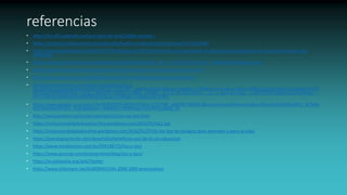 referencias
• https://tic-s03.webnode.mx/que-tipos-de-tic%C2%B4s-existen-/
• https://revistas.juridicas.unam.mx/index.php/hechos-y-derechos/article/view/10729/12880
• https://www.aulaplaneta.com/2015/07/14/recursos-tic/25-herramientas-tic-para-aplicar-el-aprendizaje-colaborativo-en-el-aula-y-fuera-de-ella-
infografia/
• https://reunir.unir.net/bitstream/handle/123456789/1846/2013_06_07_TFM_ESTUDIO_DEL_TRABAJO.pdf?sequence=1
• https://www.3ciencias.com/articulos/articulo/las-tic-educacion-caminando-hacia-las-tac/
• http://dim.pangea.org/revistaDIM27/docs/AR27contenidosdigitalesmonicamoya.pdf
• https://www.goconqr.com/es/examtime/blog/tics-y-
tacs/https://www.google.com/search?rlz=1C1CHBF_esMX812MX812&biw=1440&bih=789&tbm=isch&sa=1&ei=URl8XdqSOcXktQWjub2IAg&q=INTER
NET&oq=INTERNET&gs_l=img.3..0i67j0l9.116816.119805..120185...0.0..0.191.2259.0j14......0....1..gws-wiz-img.....0.M97jT59v7dk&ved=0ahUKEwia_-
nK7c7kAhVFcq0KHaNcDyEQ4dUDCAc&uact=5#imgrc=LIrGg4-3xe-hUM:
• https://www.google.com/search?q=SERVICIOS+MOVILES&rlz=1C1CHBF_esMX812MX812&source=lnms&tbm=isch&sa=X&ved=0ahUKEwj8iY2_8c7kAh
VOCKwKHbmKC4EQ_AUIEigB&biw=1440&bih=789#imgrc=ZmhfK5espBQL-M:
• http://www.eumed.net/rev/tecsistecatl/n21/tic-tac-tep.html
• https://inclusioncalidadeducativa.files.wordpress.com/2016/01/tip1.jpg
• https://inclusioncalidadeducativa.wordpress.com/2016/01/07/tic-tac-tep-tecnologias-para-aprender-y-para-la-vida/
• https://psicologiaymente.com/desarrollo/beneficios-uso-de-tic-en-educacion
• https://www.mindmeister.com/es/924138775/tics-y-tacs
• https://www.goconqr.com/es/examtime/blog/tics-y-tacs/
• https://es.wikipedia.org/wiki/Twitter
• https://www.slideshare.net/ALBERMIX/info-2008-2009-presentation
 