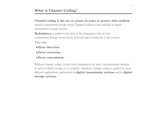 Basics of channel coding | PDF | Digital Audio | Computer Software and ...