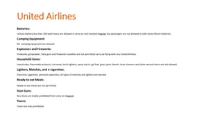 Restricted Baggage Items In International Flights Ppt Restricted Baggage Items In International Flights Ppt