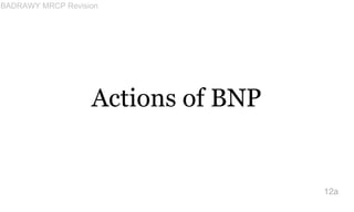 Actions of BNP
12a
BADRAWY MRCP Revision
 