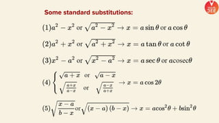 Some standard substitutions:
 