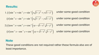 Results:
under some good condition
under some good condition
under some good condition
under some good condition
Note
These good conditions are not required rather these formula also are of
least importance.
 