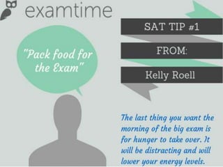 Last minute SAT tips by SAT students