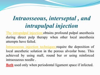 Intrapulpal Local Anesthesia and Pain Control Pediatric Dentistry by Dr. Ahmed Sami ...