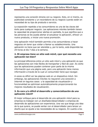 Las Top 10 Preguntas y Respuestas Sobre Móvil Apps | PDF