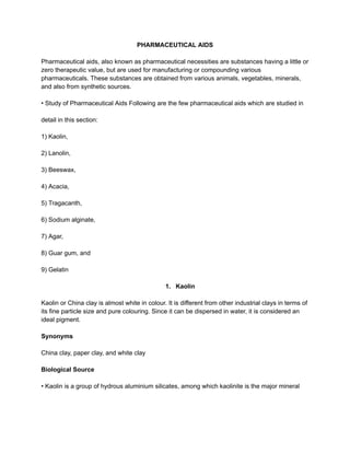 Enzyme, Pharmaceutical Aids, Miscellaneous Last Part of Chapter no 5th.pdf