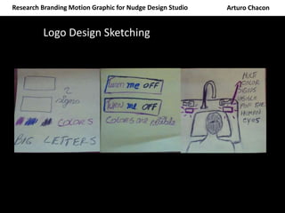 Arturo ChaconResearch Branding Motion Graphic for Nudge Design Studio
Logo Design Sketching
 