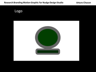 Arturo	ChaconResearch	Branding	Motion	Graphic	for	Nudge	Design	Studio	
Logo		
 