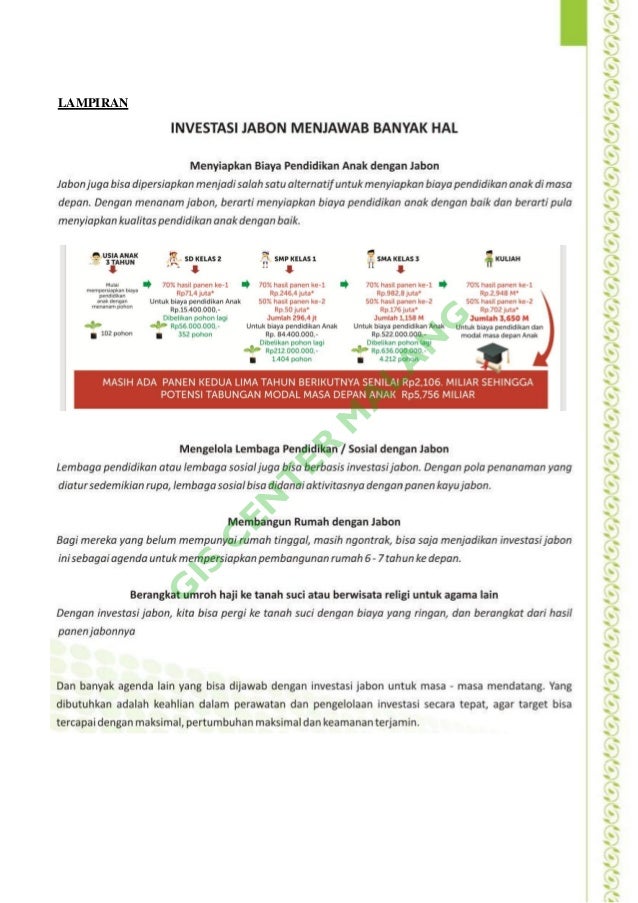 Proposal Kerjasama Penanaman Kayu Jabon Pt Global Media Nusantara