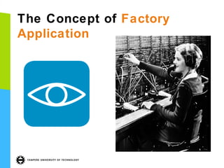 The Concept of Factory
Application

 