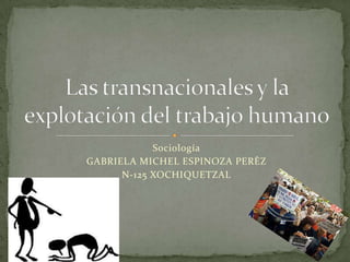 Sociología
GABRIELA MICHEL ESPINOZA PERÈZ
      N-125 XOCHIQUETZAL
 