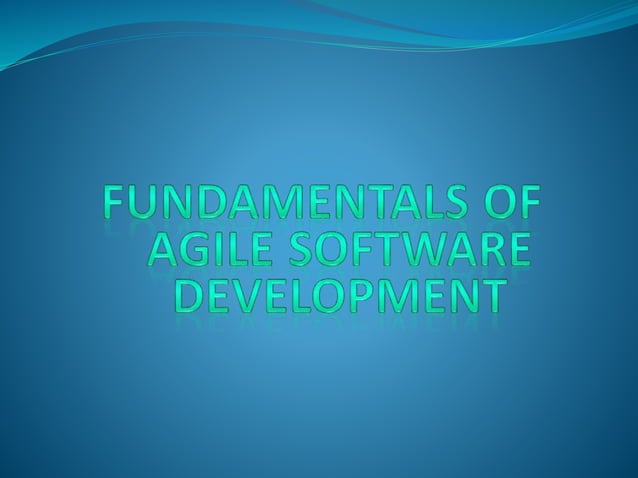 Agile Software Development | PPT