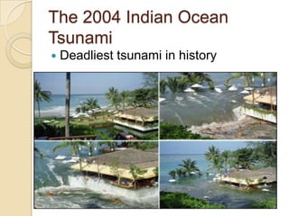 The 2004 Indian Ocean
Tsunami


Deadliest tsunami in history

 