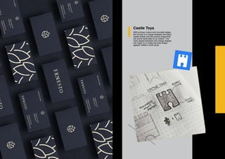 Castle Toys
With primary colors and rounded edges,
the format is a merge between the basic
castle shape and the puzzle shape that
are some what alike to an extent. The
main aspect between the merge shapes
into logos is to make the final shape
appear visible in both ends.
 