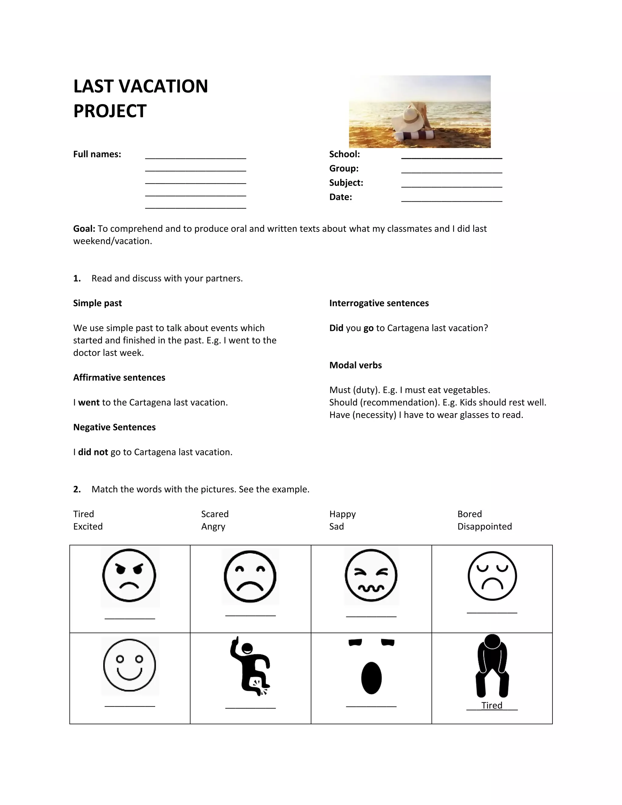 LAST VACATION PROJECT | PDF