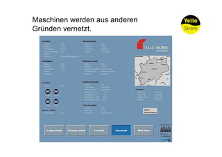 Maschinen werden aus anderen
Gründen vernetzt.
 