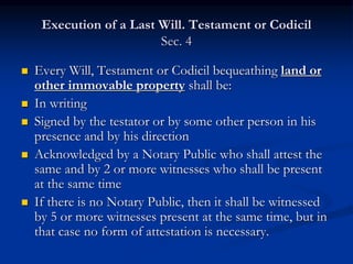 Last wills and Codicils | PPT
