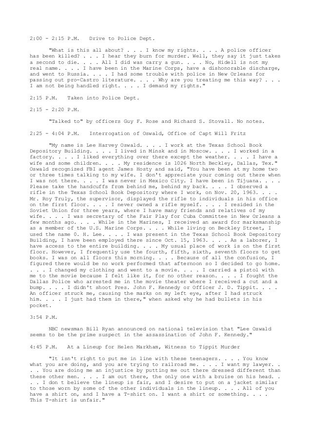 Did Oswald deny living at 1026 N Beckley? - Page 5 Last-words-of-oswald-2-638