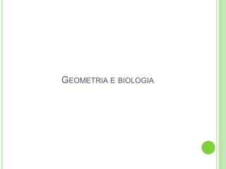 GEOMETRIA E BIOLOGIA
 